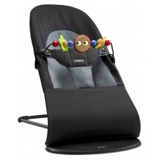 Шезлонг детский Balance Soft Cotton Черный/серый BABYBJORN (6050.01)